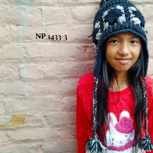 Stickad mössa från Nepal - Produktnr: NP1433-3