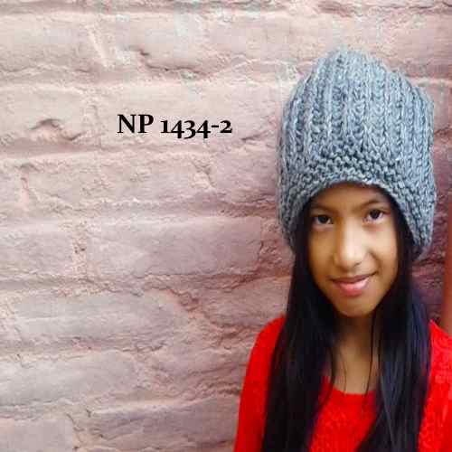 Stickad mössa från Nepal - Produktnr: NP1434-2
