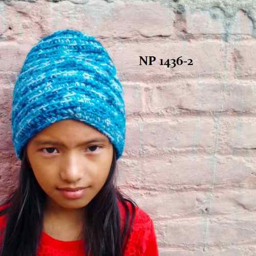 Stickad mössa från Nepal - Produktnr: NP1436-2