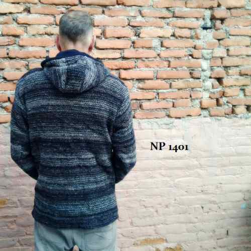 Stickad jacka från Nepal - Produktnr: NP1401-2