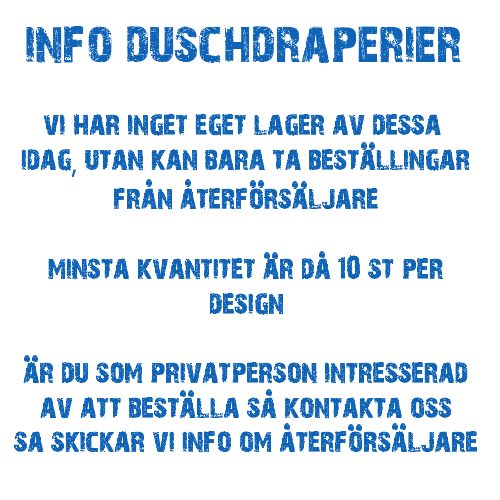 Information till återförsäljare av duschdraperier